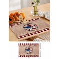 thumbnail image 6 of Independence Day Placemats Set of 6, Washable Woven Burlap Cloth Fabric Placemat for Square/Rectangle/Round/Oval Dining Table, Easy Clean Place Mats for Toddlers, Kids American Flag Country Style Star, 6 of 6