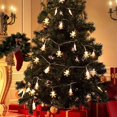 thumbnail image 4 of Cadena de luces LED navideñas, árbol de Navidad, muñeco de nieve, alce, estrella, copo de nieve, ambiente cálido, decoraciones de bricolaje, cadena de luces navideñas de Año Nuevo, 4 of 5