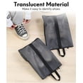 thumbnail image 5 of 2 Pack Shoe Bags for Travel, Sneaker Bags, Waterproof Travel Shoe Bags with Zipper for Packing, Golf Shoe Dust Bags for Man and Women, X-Large, Black, 5 of 7
