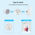 thumbnail image 1 of Self Powered Wireless Light Switch and Receiver Kit Remote Control Wall Switch Lighting Fixtures, 1 of 8