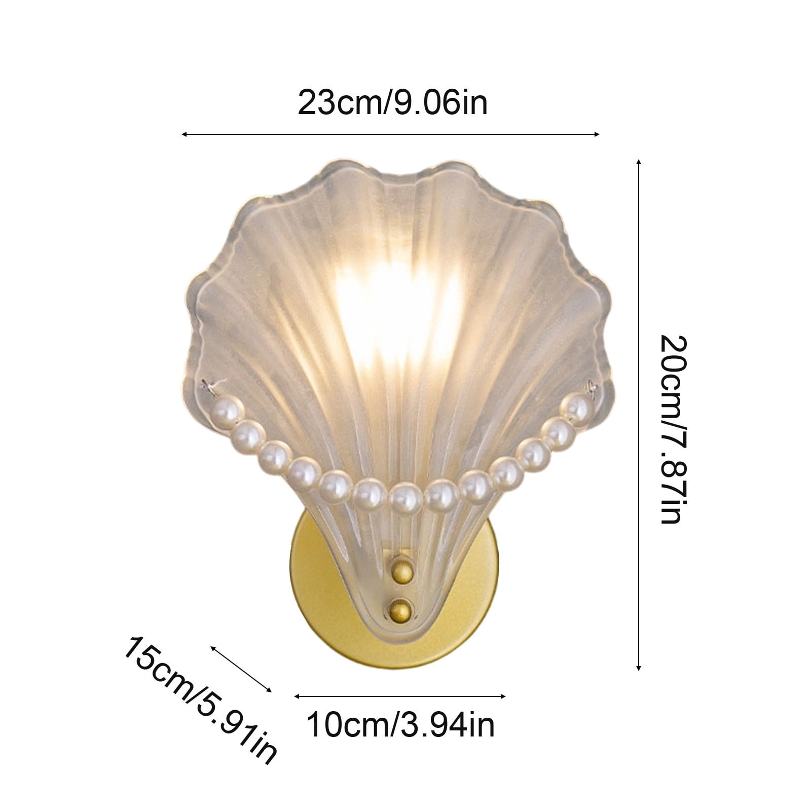 Giunmcul Modern LED Wall Sconce Gold Iron Wall Lamp Warm Light Vanity Mirror Light for Bathroom Corridor Bedroom Living Room Hotel Entry Hardwired 1 Pack 9.1x7.9in