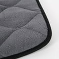 QIAOQI Dog Bed Crate Mat Grey Kennel Pad Washable Orthopedic Pillow