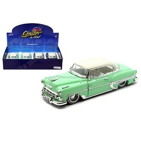 Chevrolet Bel Air Hardtop JADA 1:24 DISPLAY - STREET LOW: LOWRIDER SERIES - 1953 CHEVROLET BEL AIR HARD TOP - DIECAST BROWN OR GREEN MIJO 98918-MJ 1 PIECE NO RETAIL BOX ()