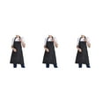 thumbnail image 4 of Guardoinrt 12pcs/set Quick-drying And Stylish Adjustable Cotton Linen Kitchen Chef Bib black 3Set, 4 of 6