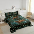 thumbnail image 3 of Erosebridal Highland Cattle Comforter Sets Queen Size,Exotic Style Bedding Queen Comforter Set,Microfiber Reversible Bedding Sets Queen with Comforter,Damask Decor,3 Pieces, 3 of 8
