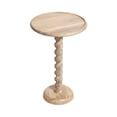 thumbnail image 4 of Kate and Laurel Willoughby Modern Wooden Spiraled Round Side Table, 15 x 15 x 24, Light Natural, Accent Pedestal End Table with Turned Base for Use as Indoor Plant Stand or Bedroom Nightstand Option, 4 of 8