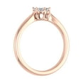 thumbnail image 2 of 1/4 Carat Prong Set Diamond Cluster Ring Band in 14K Rose Gold (Ring Size 8.25) (SI1-SI2 Clarity), 2 of 4