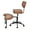 Brown, variant on Cross Legged Office Chair, Boucle Ergonomic Criss Cross Swivel Desk Chair, Heavy Duty Wide Seat for Meditation& ADHD, Armless