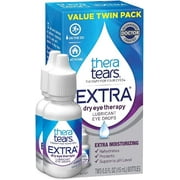 TheraTears Eye Drops for Dry Eyes, Extra Dry Eye Therapy Lubricant, 0.5 Fl Oz, 2 Pack 1 ea (Pack of 6)