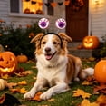 thumbnail image 3 of Halloween Pet Halloween Costumes Headband, Dog Cat Felt Spider Ghost Eyeball Hair Hoop, Halloween Costume Accessories Party Dress Up, 3 of 6