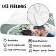thumbnail image 5 of Custom Blanket with Photos Text，Customized Blanket Image Throw, Personalized Photo Blankets for Men Women Wife Husband Son Daughter Friend Birthday Christmas Day Wedding Memorial Gift Blankets, 5 of 5
