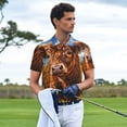 thumbnail image 3 of Fotbe Cloud Sky Sunflower Cow Camiseta Polo de Golf para Hombre con Estampado – Camisa Deportiva Transpirable con Cuello Abotonado-4X-Large, 3 of 6