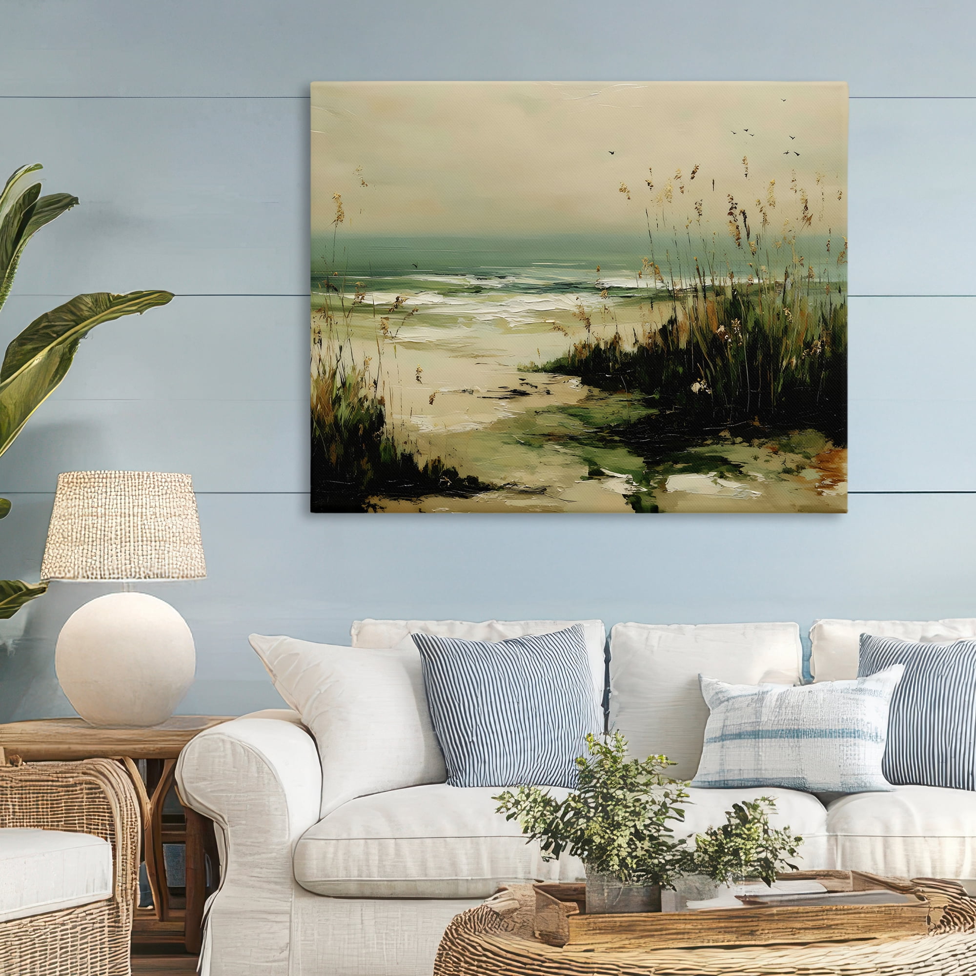 Stupell Industries Sea Oats on the Beach Canvas Wall Art, design by Franklyn Gregory
