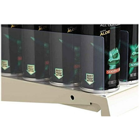 

3 H Clear Stick On Plastic Shelf Merchandise Divider with Self Adhesive Tape - 12 Pack