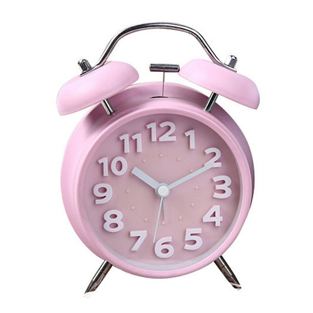 Reloj Vintage Rosado Reloj Despertador Vintage Clásico HappyWare Rosa