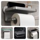 thumbnail image 4 of Nestingho Colgador De Papel Para En Gris Sin Taladro Con Almacenamiento Multipropósito Y Fácil Montaje, 4 of 8