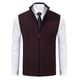 thumbnail image 1 of Chaleco de punto para hombre, chaleco sin mangas con cuello alto, chaleco con cremallera engrosada, 1 of 6