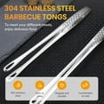 thumbnail image 4 of Xhegex Grill Tongs, 7.9 Inch Extra Long BBQ Tongs, Premium Stainless Steel Metal Tongs for Cooking, Grilling, Barbecue/BBQ, Buffet (7.9", 1PC), 4 of 9