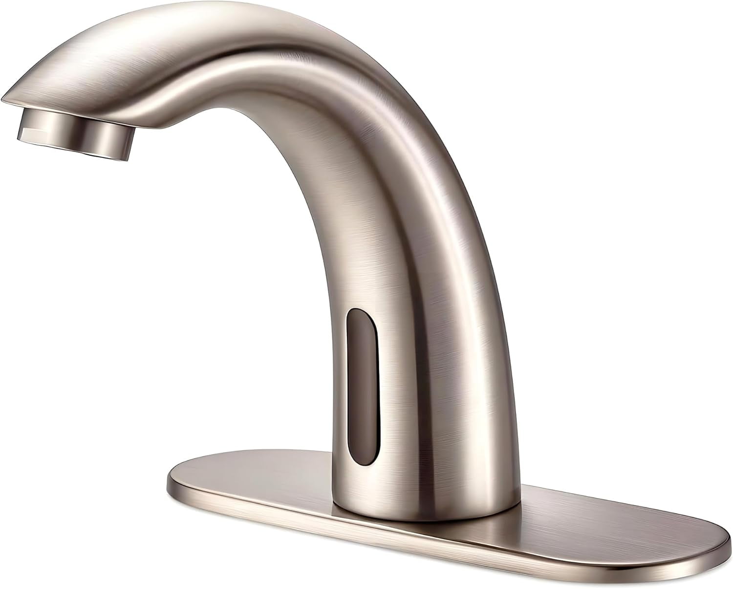 Touchless Bathroom Sink Faucet - Automatic Motion Sensor - Battery Operated for Commercial Lavotory Bathroom, Matte Black