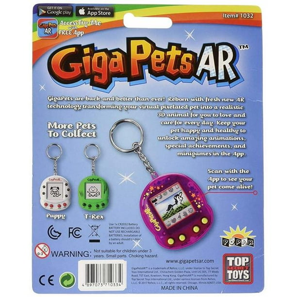 Giga Pets Giga Pets AR Unicorn Virtual Animal Pet Toy, Purple