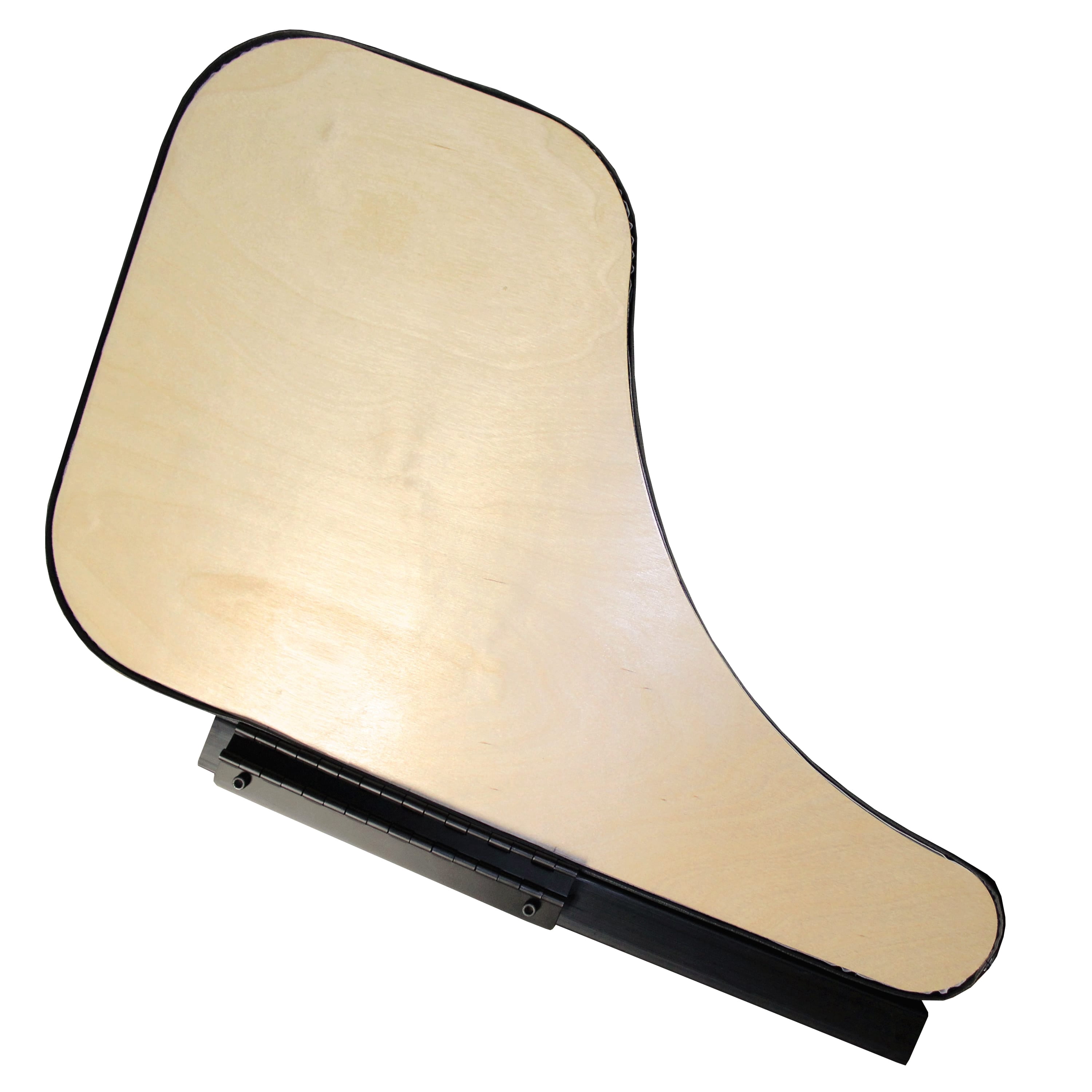 Premium Flip Down Padded Wheelchair Half Lap Tray with Recessed Molded Cup Holder. Right Side.  Color, Classic Black.  Made in the USA.