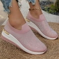 thumbnail image 6 of Women's Fashion Shoes – Lightweight Wedge Sneakers, Mesh surface Walking Shoes for Casual Wear, 6 of 13