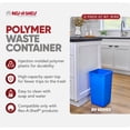 thumbnail image 2 of Rev-A-Shelf 27 qt. Replacement Waste Container for Rev-A-Shelf Pullouts, Blue, 2-pack, 2 of 12