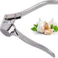 thumbnail image 1 of Hweilai 1 pcs Professional Stainless Steel Garlic Press, Professional Kitchen Garlic Crusher, Garlic Chopper, Super Easy to Use and Clean, Dishwasher Safe, 1 of 5