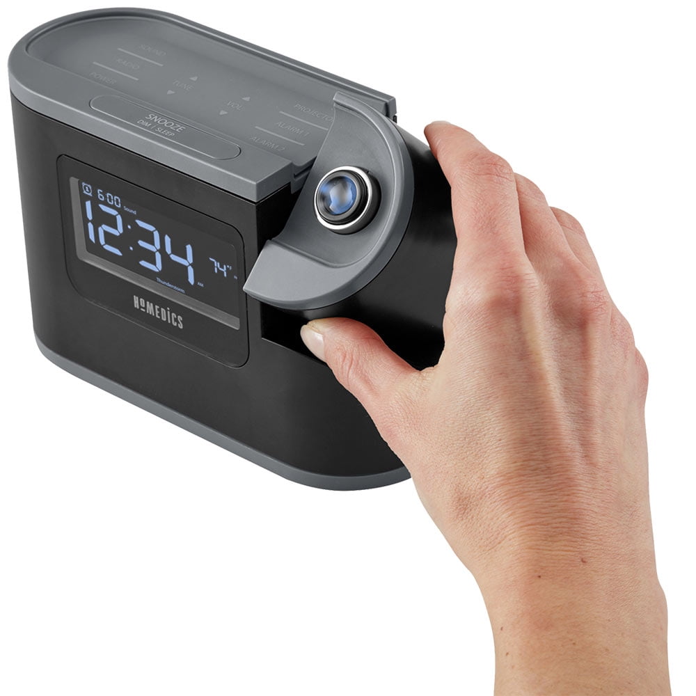 Homedics Soundspa Recharged Sleep Solutions Projection Alarm Clock Sound Machine Ss 5080 Walmart Com Walmart Com