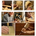 thumbnail image 4 of Professional Wood Carving Tools, High Quality Steel Chisel Set for Intricate Designs, Comfortable Grip Hardwood Handles, 12PCS Various Sizes, Perfect Beginner Gift, 4 of 5