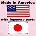 thumbnail image 2 of CafePress - Made In America With Japanese Parts Body Suit - Baby Light Bodysuit, Size Newborn - 24 Months, 2 of 4