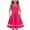 Hot Pink, variant on Bovxnpu Summer Girls Dresses, Girls Tank Play Dress Casual Sundress, Fashion Girls Short Sleeve Round Neck Ruffle Dress Princess Skirt 12 Years