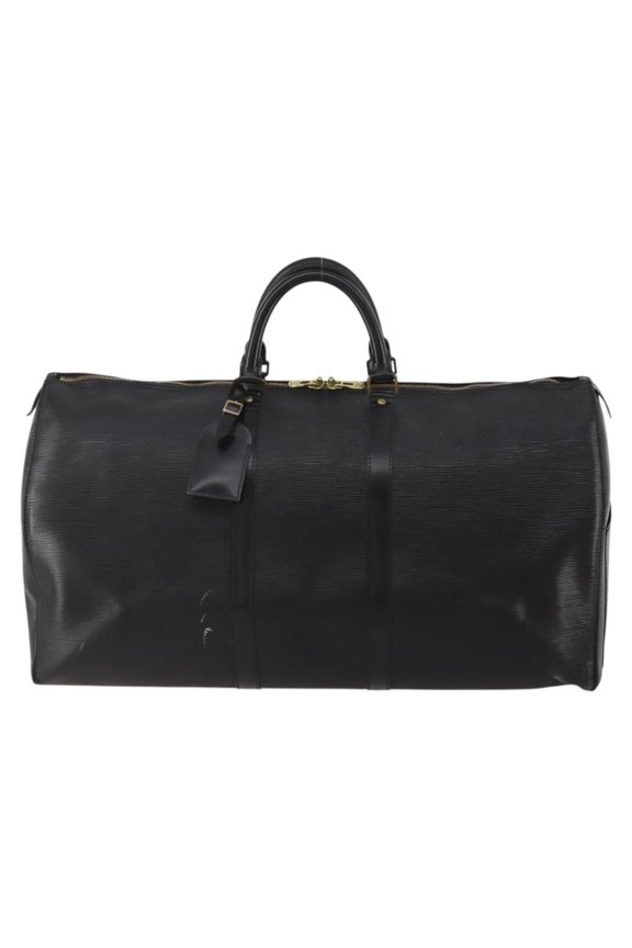 Pre-Owned Louis Vuitton Keepall Epi Leather Black Leather Travel Bag Bag