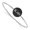 Black, variant on Sterling Silver Official Licensed Greek Sororities 7in Kappa Kappa Gamma (???) Enameled Slip-on Bangle