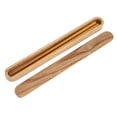 thumbnail image 2 of BRI Palillos de madera portátiles respetuosos con el medio ambiente, vajilla de viaje para estudiantes, juego de regalo, madera de caucho de color claro, 2 of 10