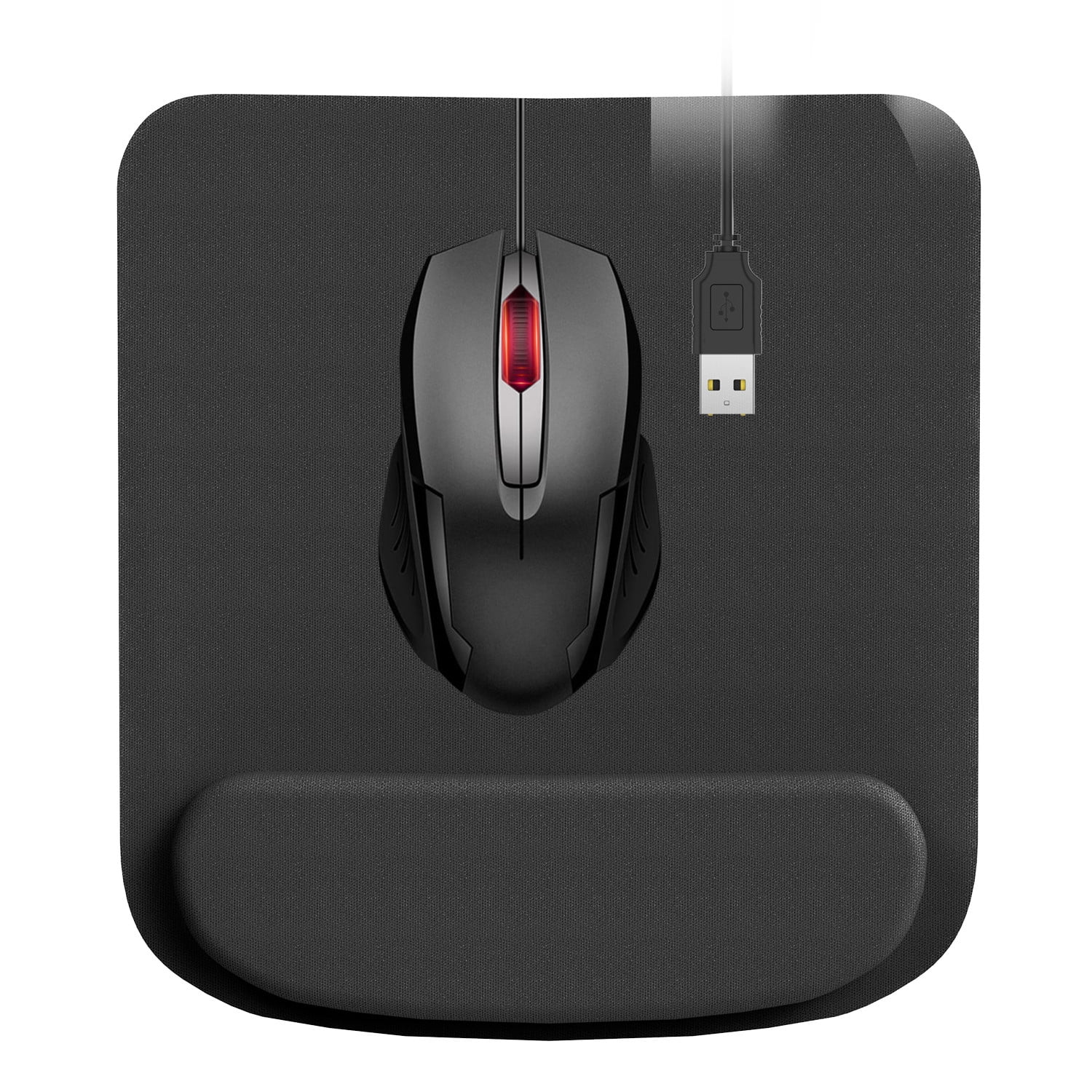 Elegant Choise Wired Mouse and Mouse Pad USB Optical Gaming Mice for PC