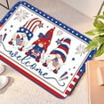 thumbnail image 5 of Djunllk Independence Day Door Mat - 4Th of July Decor Gnome Pattern Patriotic Welcome Doormat, Non-Slip Rubber Backing Linen Door Rug, 15.7" x 23.6", 5 of 8