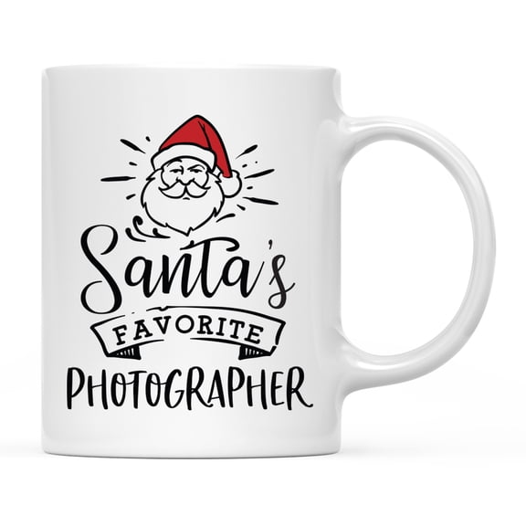 Koyal Wholesale Santa Claus Ceramic Coffee Mug, Santa's Favorite Photographer