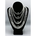 thumbnail image 5 of Mens White Gold Chain - Solid White Curb Chain - Silver / 10K / 14K, 5 of 7