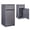 Dark Gray, variant on WARAYZ Trash Can Cabinet 40 Gallon, Hidden Garbage Bin Cabinet with Flip Top, Front Door, Waterproof, Pet-Proof, Large Capacity for Kitchen Restaurant, Gray