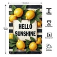 thumbnail image 3 of Vintage Metal Tin Sign Hello Sunshine Lemon Decor Kitchen Wall Art Farmhouse Decor 8x12 Inch Metal Sign Summer Decor Citrus Fruit Wall Art Retro Tin Sign, 3 of 6