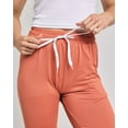 thumbnail image 5 of 3-Pack: Women's Capri Silky Soft Joggers Cuffed Athletic Comfy Casual Sweatpants with Pockets (Available in Plus Size), 5 of 7