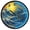 Boat on Wave and Sun, variant on Dailycode Night Light Wall Clock Glow in The Dark 12 inch Battery Operated Silent Luminous Clocks, Boat on Wave and Sun