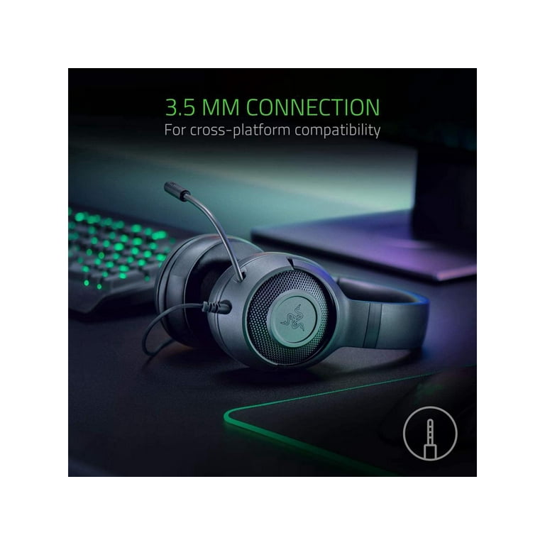 Razer Kraken X Lite Wired 7.1 Gaming Headset - PC, MAC, PS4, Switch, Xbox  One 811659032904