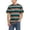 Brown, variant on Krdevn Men's Casual Striped Short Sleeve T Shirt Summer Lightweight Comfortable Top for Daily Wear,S