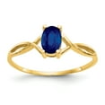 thumbnail image 1 of 14k Yellow Gold Sapphire Birthstone Ring September, 1 of 6