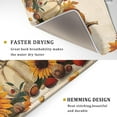 thumbnail image 3 of Happy Thanksgiving Day Harvest Dish Drying Mat for Kitchen Counter,Sunflower Maple Leaves Pumpkin Drying Mat 18 x 24 Inch with Absorbent Reversible Microfiber Dish Drying Pad for Coffee Bar, 3 of 7