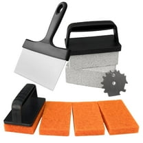 Lockways Griddle Cleaning Kit for Blackstone Flat Top Grill Cleaner Tool Set with Grill Stone Cleaning Brick, Griddle Scraper 10 Pcs