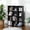 Black, variant on 16 Cube Storage Organizer Modular Storage Cube Bookshelf DIY Plastic Closet Storage Shelves for Home Office Bedroom Rustic Brown