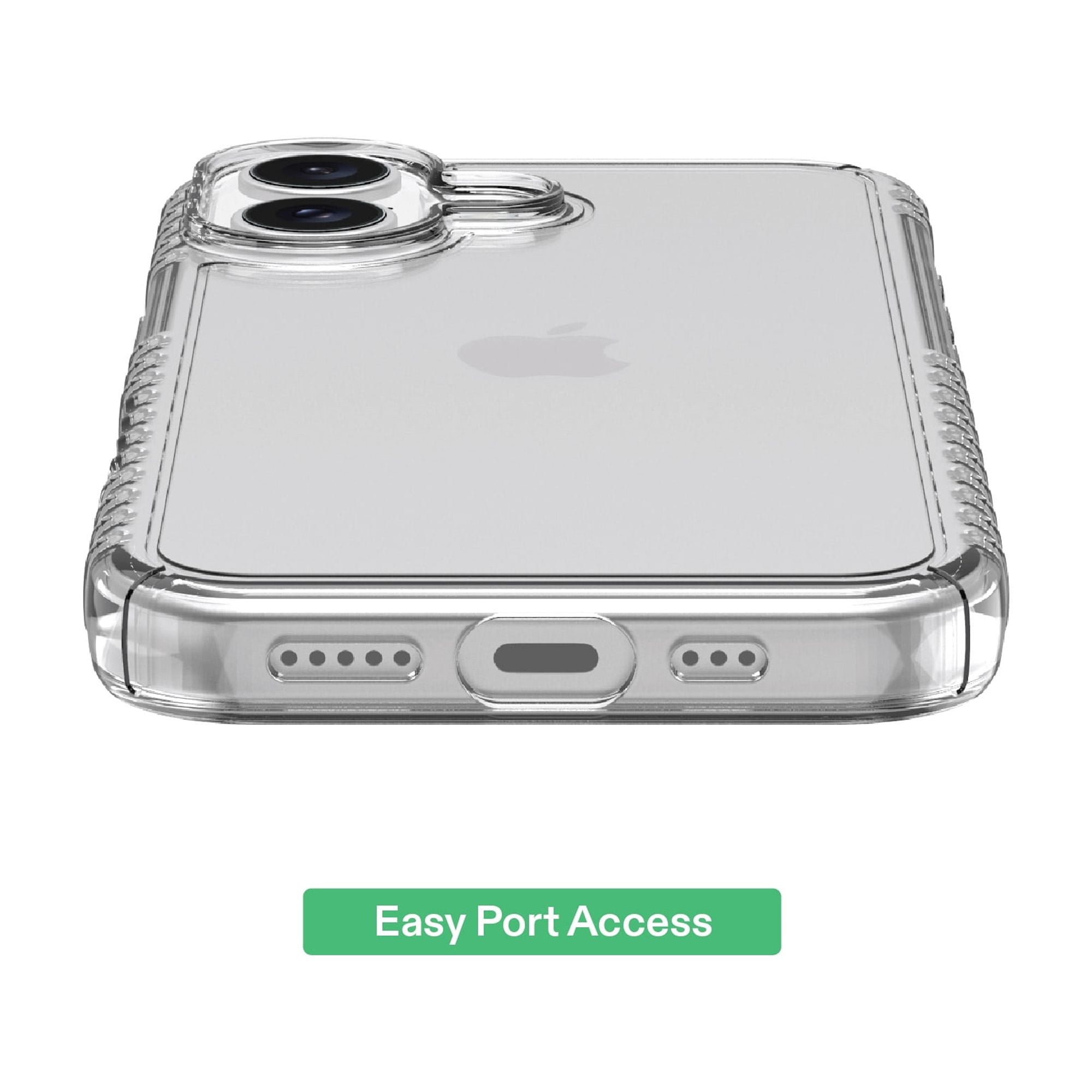 onn Protective Gel Phone Case for iPhone 17 - Clear